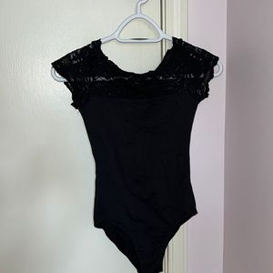 so danca black lace leotard